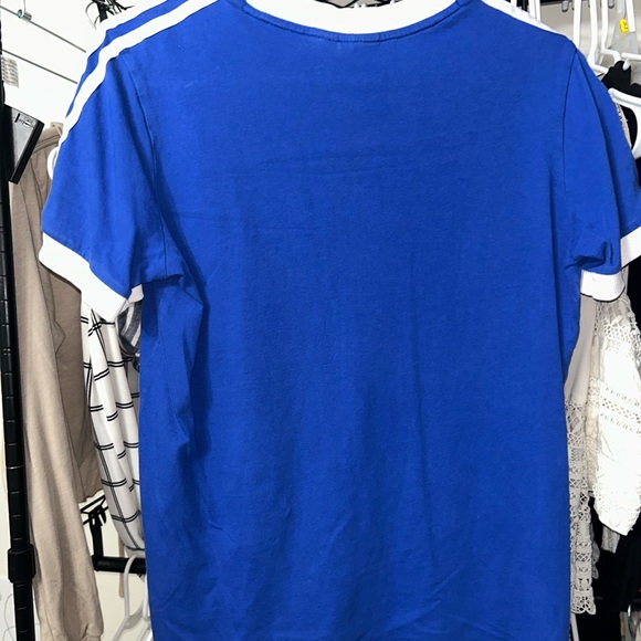 Adidas Royal Blue Tee with White Accents - Picture 4 of 4
